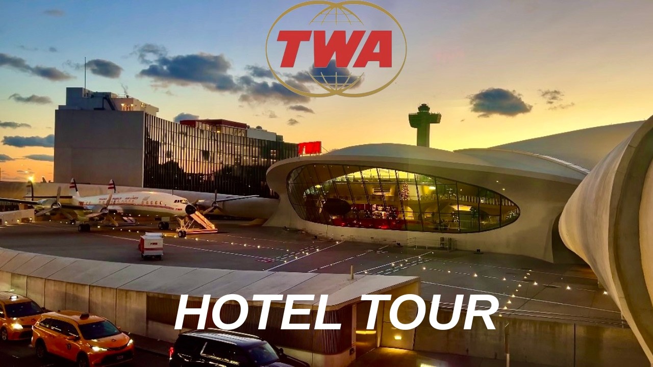 Экскурсия по отелю TWA в аэропорту имени Джона Кеннеди.