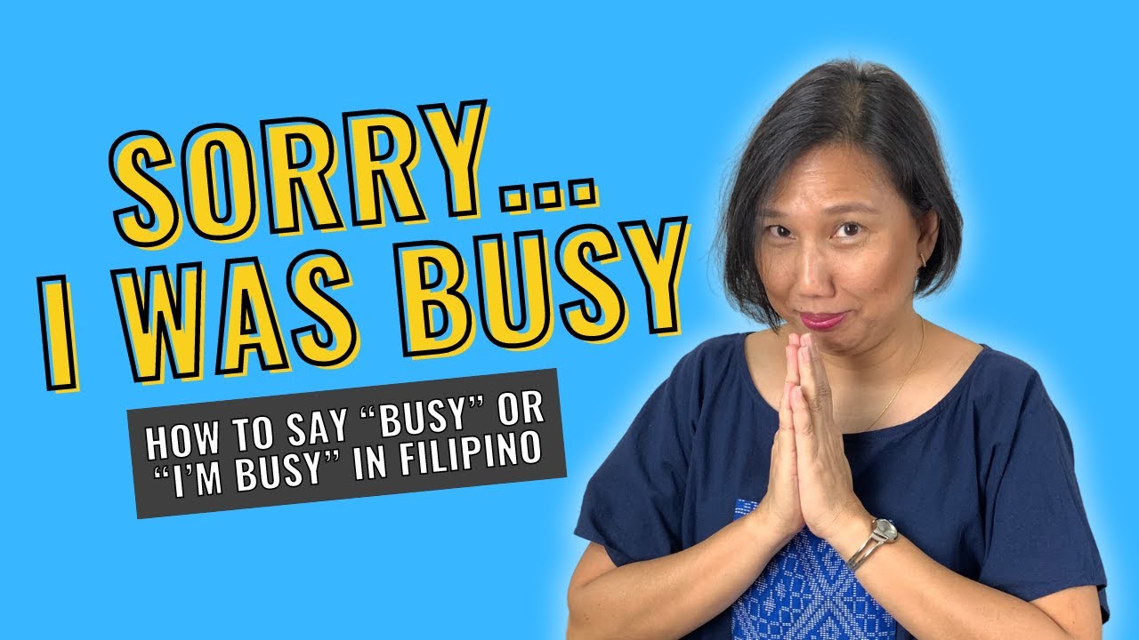 Sorry... I was Busy