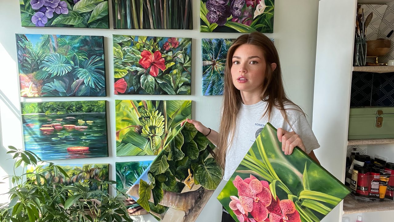 12 paintings. naples botanical gardens pls respond to my emails.
