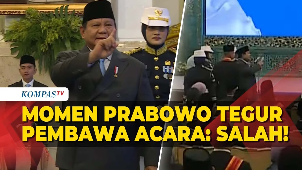 Langsung Balik Badan! Prabowo Tegur Pembawa Acara, Salah Sebut Tokoh Penerima Tanda Kehormatan