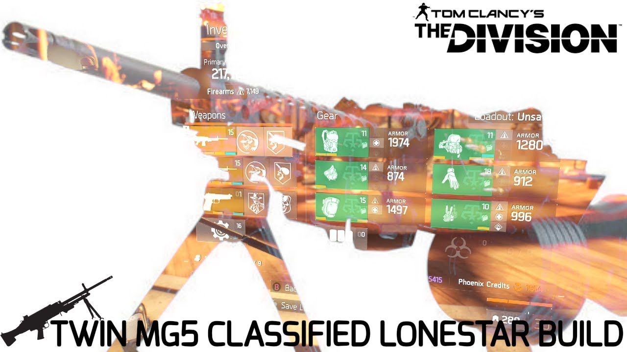 The Division: TWIN MG5 CLASSIFIED LONESTAR BUILD! DOMINATE PVP with Crit Chance & Skill Haste!