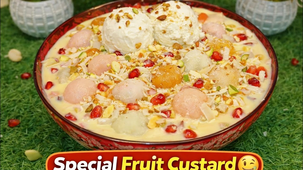 Special Fruit Custard Recipe | Creamy & Delicious Dessert Dilshad Ali Kitchen 