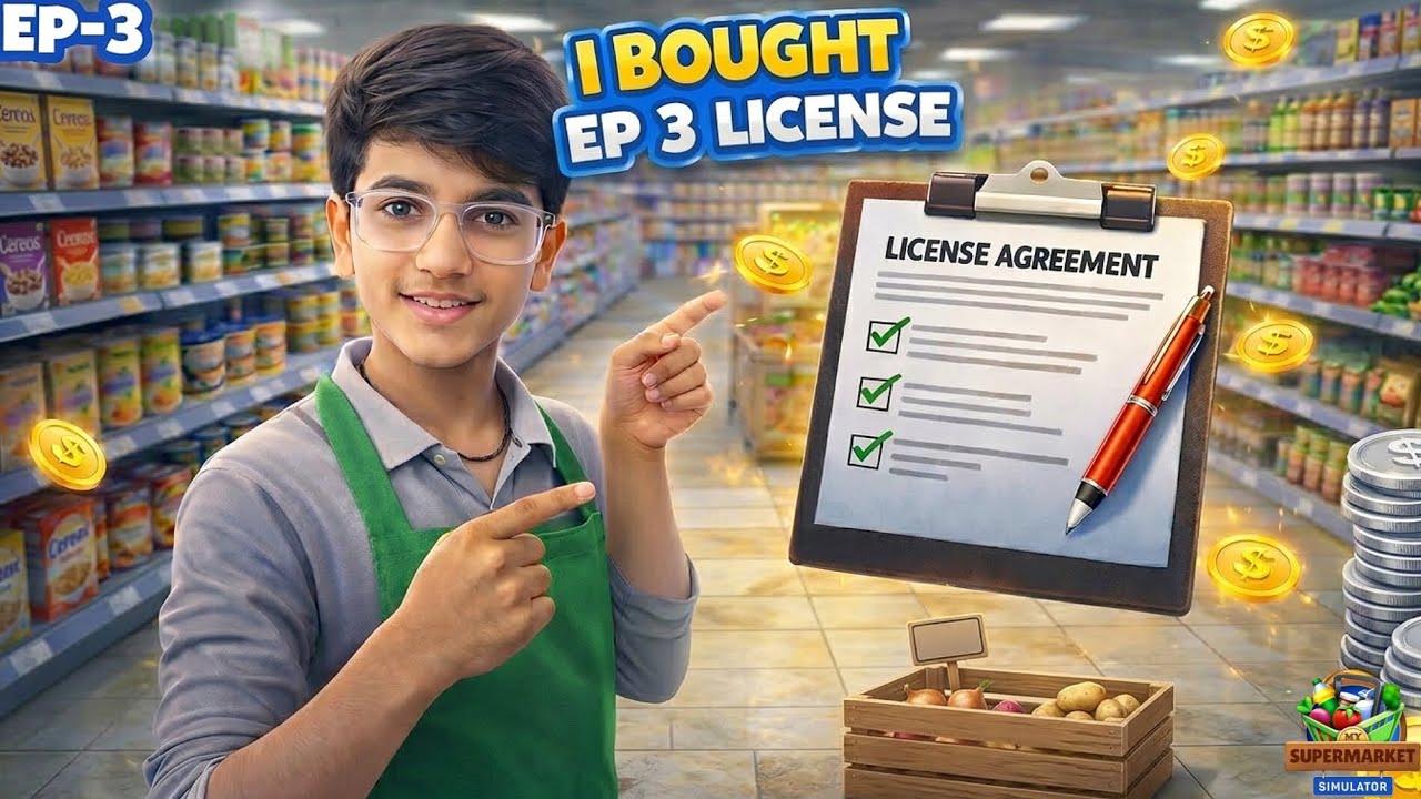 Bought New New License in Supermarket Simulator 3D | Milk & Mango License Unlock  EP-2
