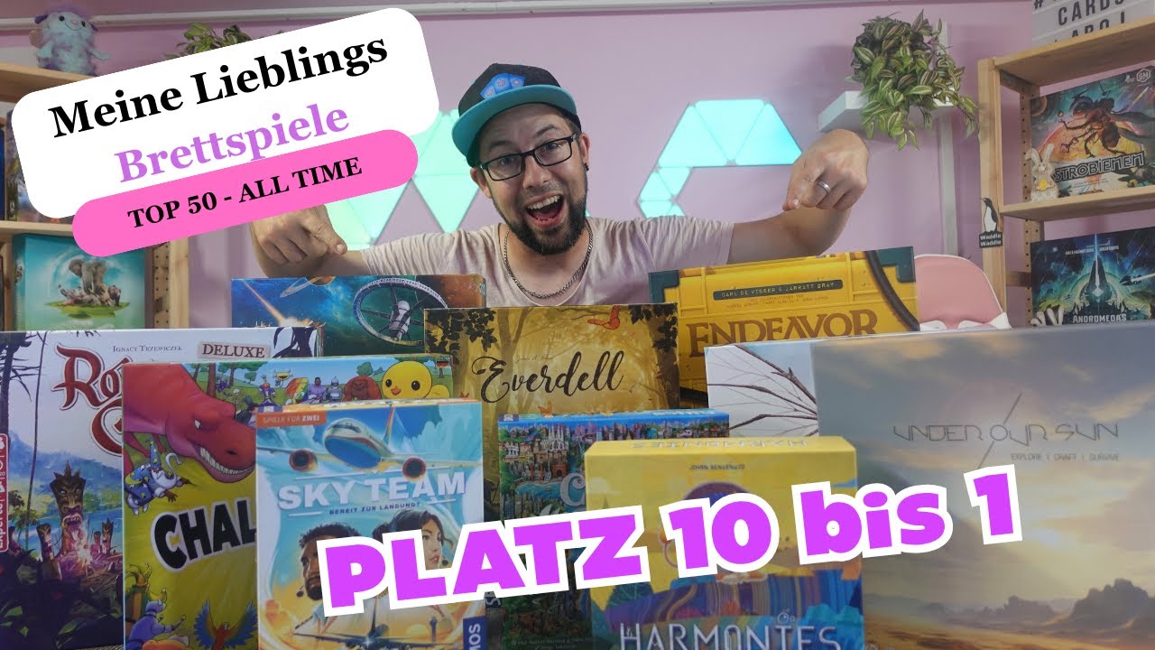 Meine TOP 50 Brettspiele - Grande Finale meine 10 liebsten Boardgames - PLATZ 10 bis 1
