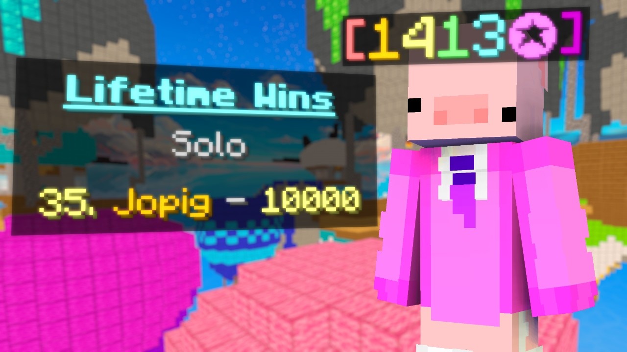 I Won 10,000 Solo Bedwars Games!