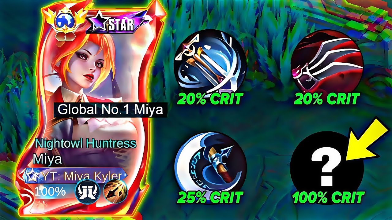 MIYA 1 HIT DELETE TUTORIAL BUILD 2025!💀 (100% AUTO KILL.) Miya Best Build and Emblem 2025!!! - MLBB🔥