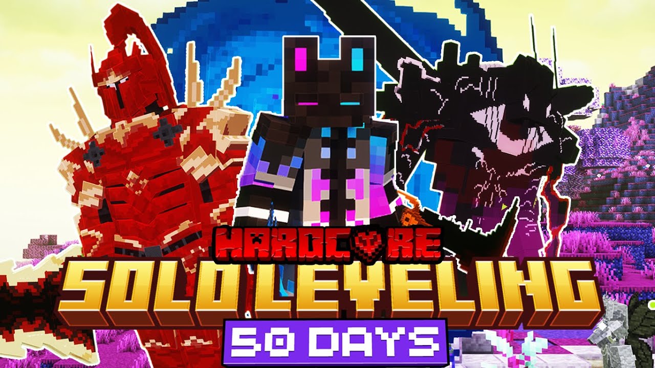 I Survived 50 Days in SOLO LEVELING Minecraft Hardcore... Here's What Happened!