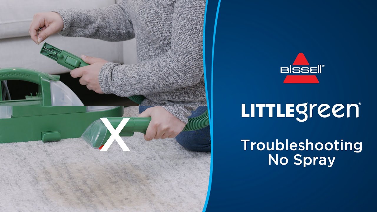 How to Troubleshoot No Spray | Little Green&reg; Portable Carpet Cleaner