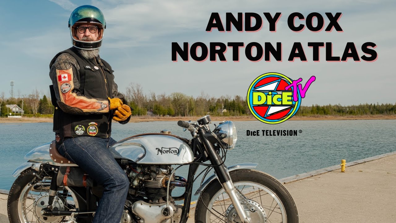 #DicEtv - Andy Cox & his Norton Atlas Custom Motorcycle