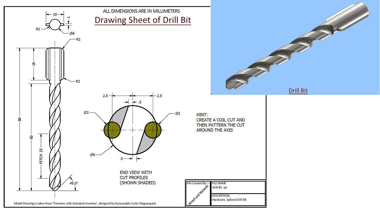 Drill Bit || Siemens NX Tutorial
