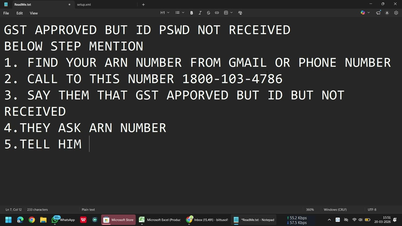 gst login credentials not received || GST APPROVED BUT ID PASSWAR NOT RECEIVED||FULL NEW VIDEO