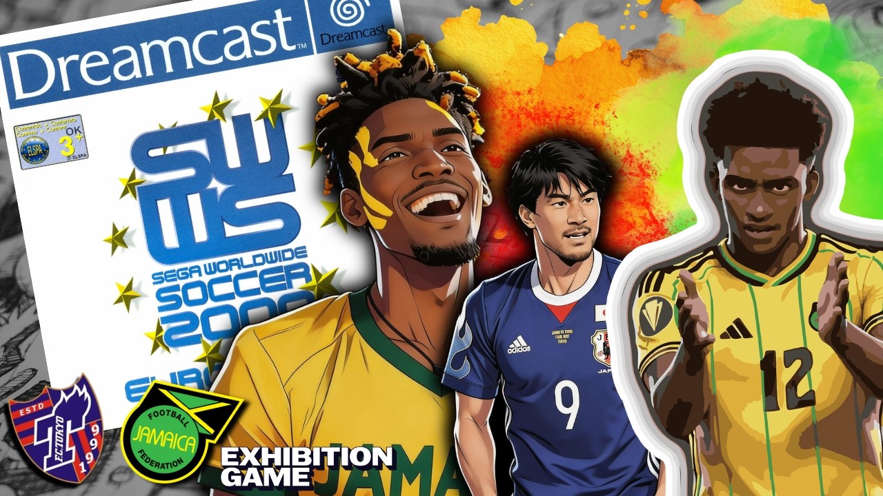 Sega Worldwide Soccer Euro Edition 2000 - Jamaica vs Tokyo - Gameplay (Dreamcast)