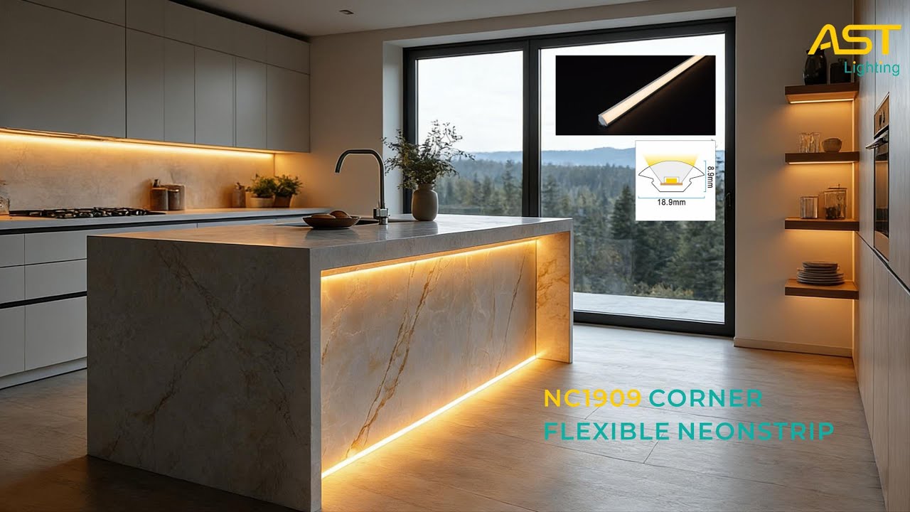 NC1909 flexible neon strip light for corner light!