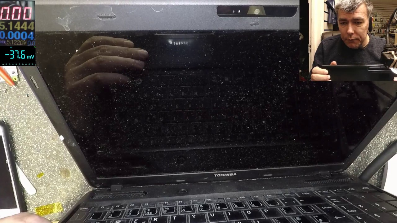 Toshiba Satellite C660 black screen, no backlight repair