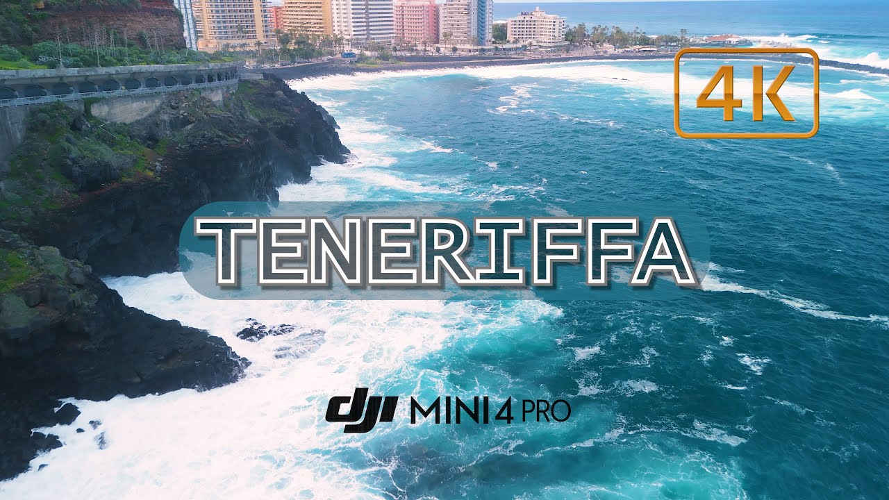 🌊 Tenerife Ocean Flyover | DJI Mini 4 Pro | Puerto de la Cruz