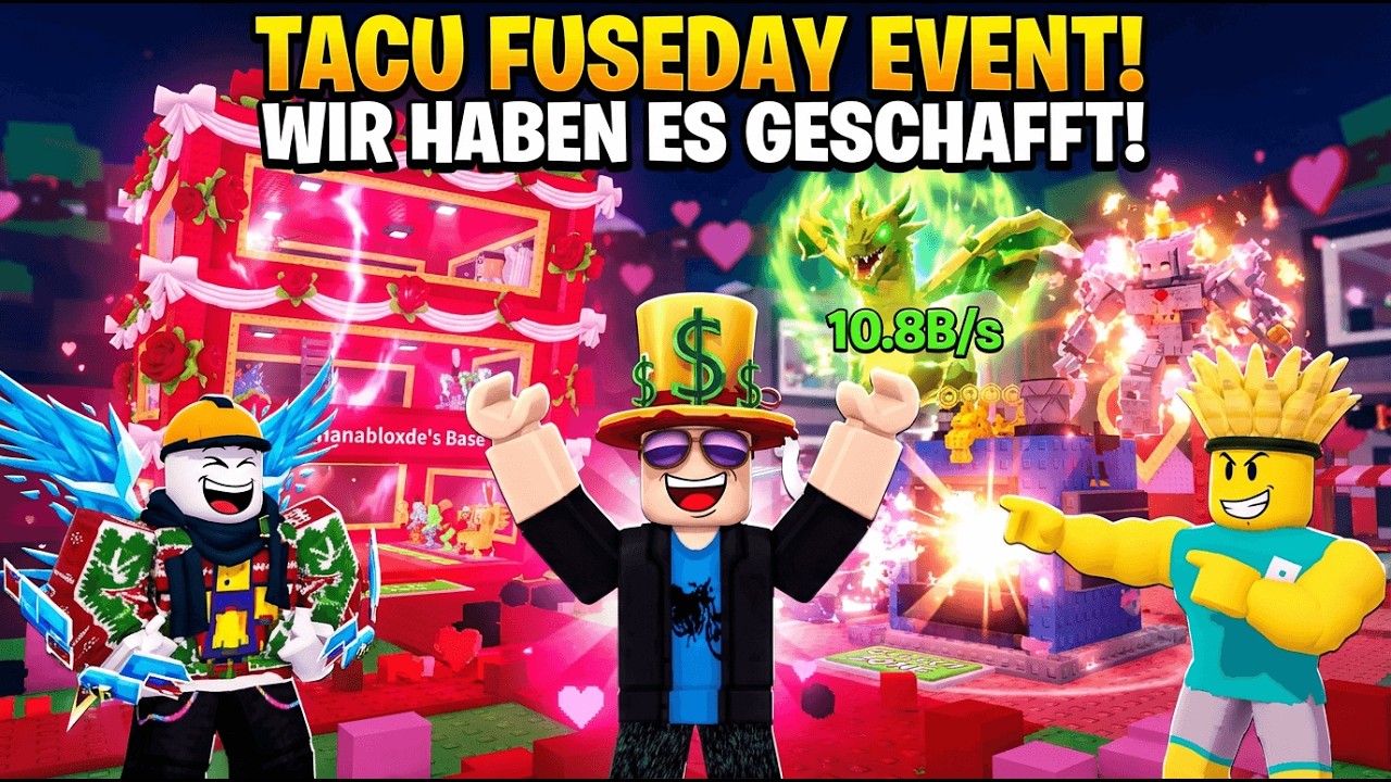 TACO FUSEDAY IST ZURÜCK! 🔥 10.8B/s HYDRA DRAGON & La Romantic Grande gezogen! | Steal A Brainrot