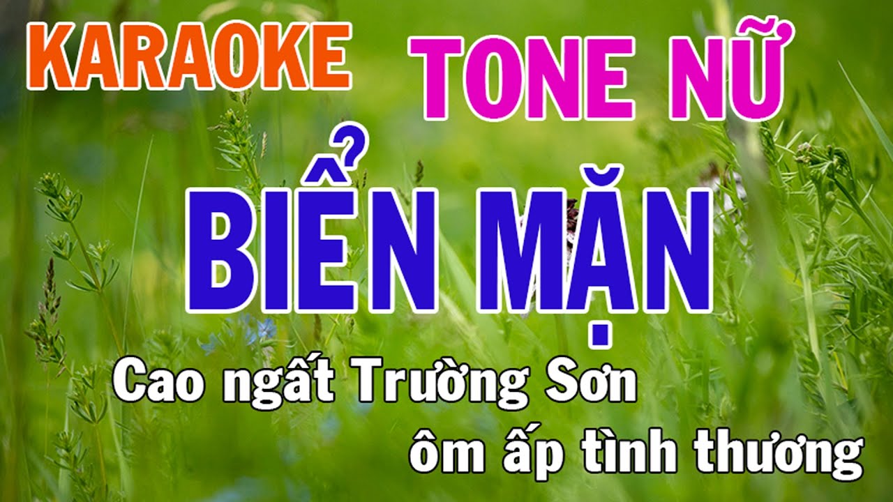 Biển Mặn Karaoke Tone Nữ Nhạc Sống - Phối Mới Dễ H&aacute;t - Nhật Nguyễn