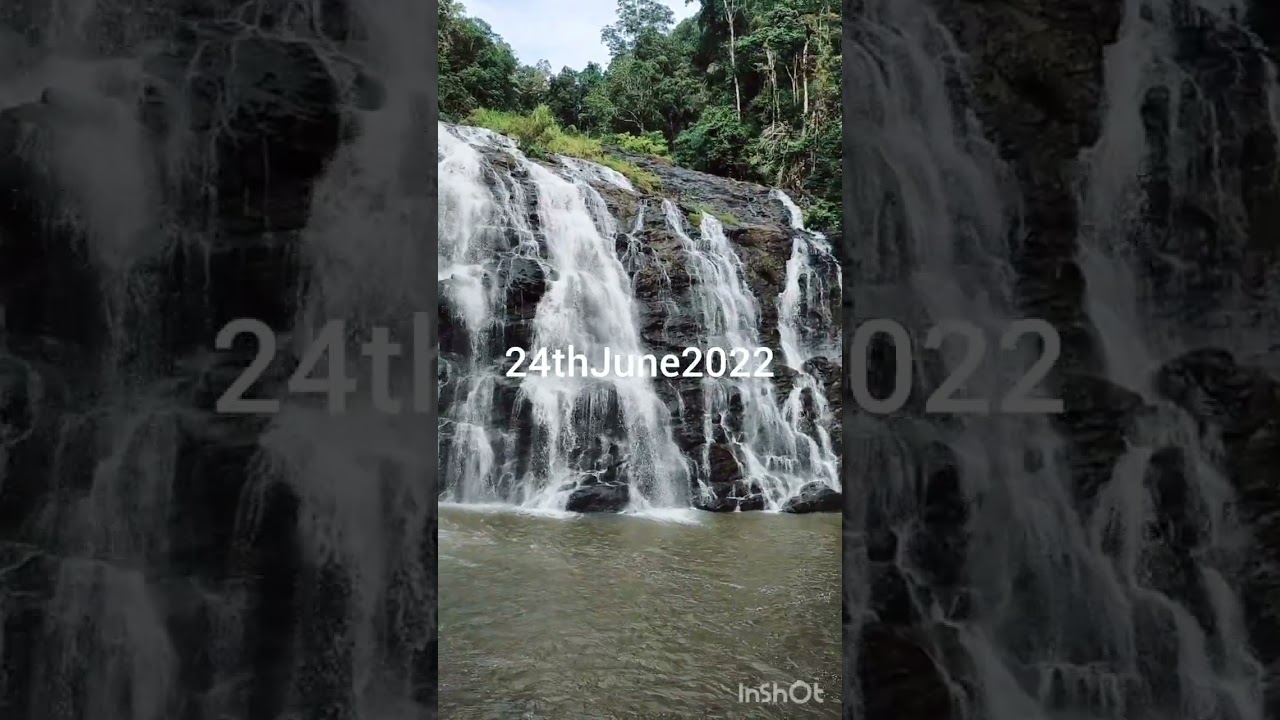 Abbe falls Madikeri 2022 and 2024