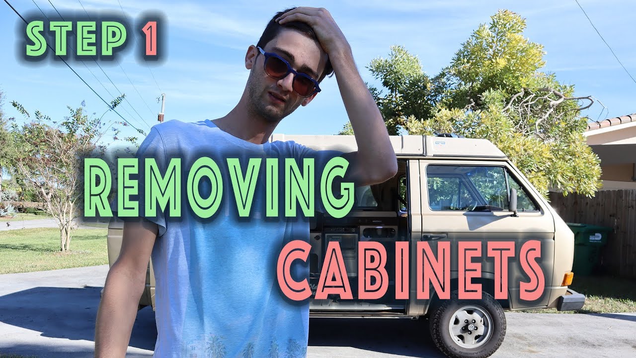 Step 1, Removing Cabinets