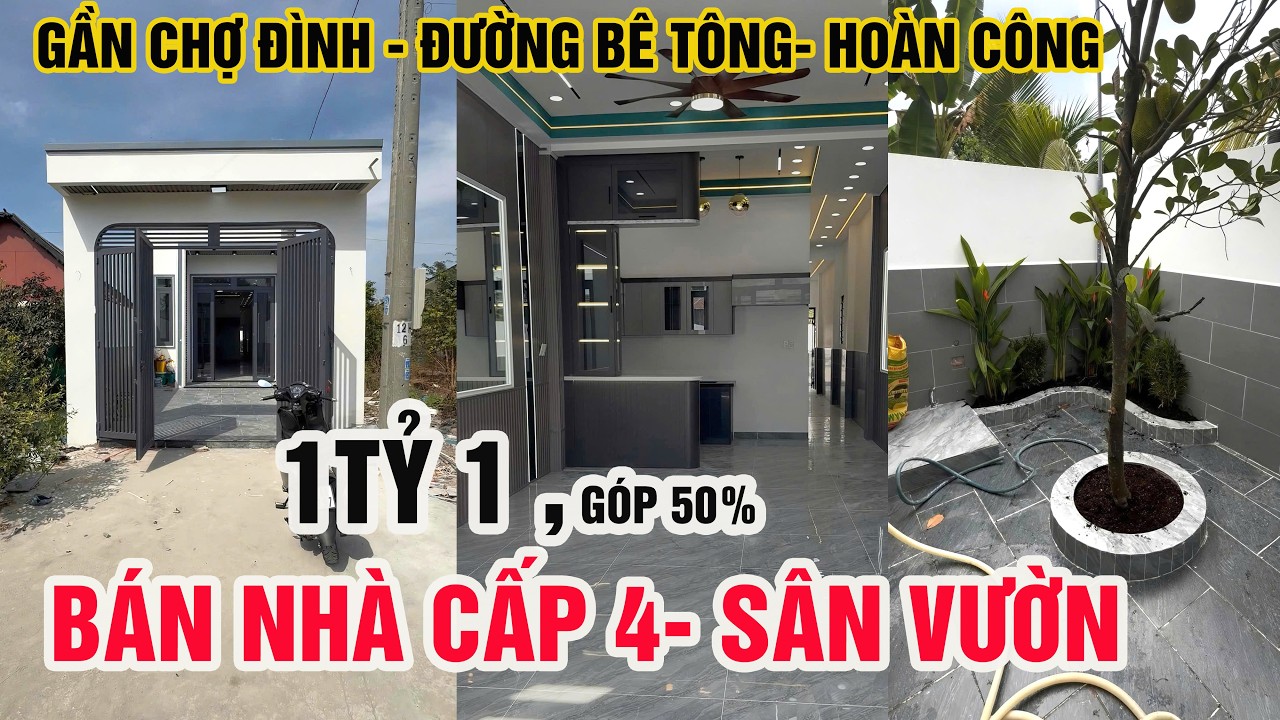 ĐẦU NĂM ... GIÁ RẺ LẤY LỘC 4X32M NHÀ SÂN VƯỜN GẦN CHỢ ĐÌNH MỸ HẠNH BẮC, LONG AN | Hằng Bán Đất