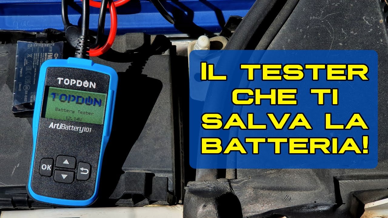 Come capire la salute della batteria auto? Prova TopDon Artibattery 101 [tutorial manutenzione auto]