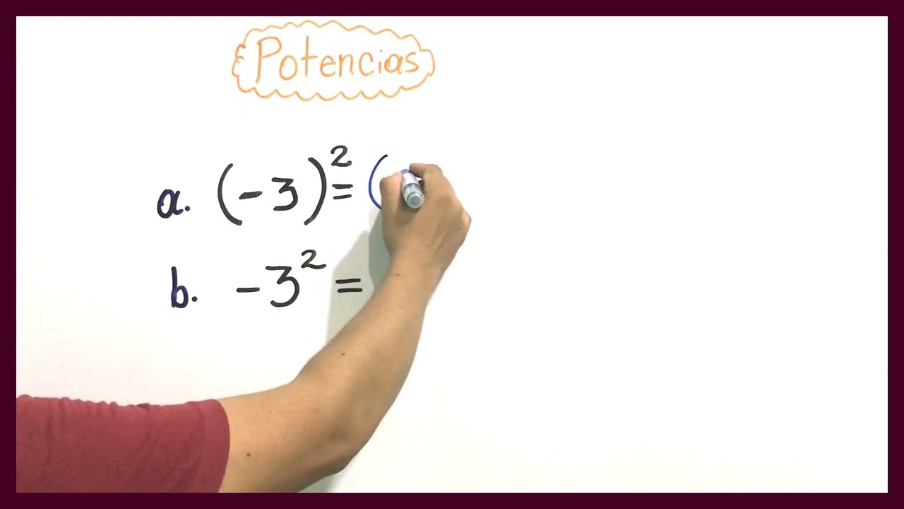 Potencias con y sin paréntesis#potencias #matefacil #matematicas #aritmética