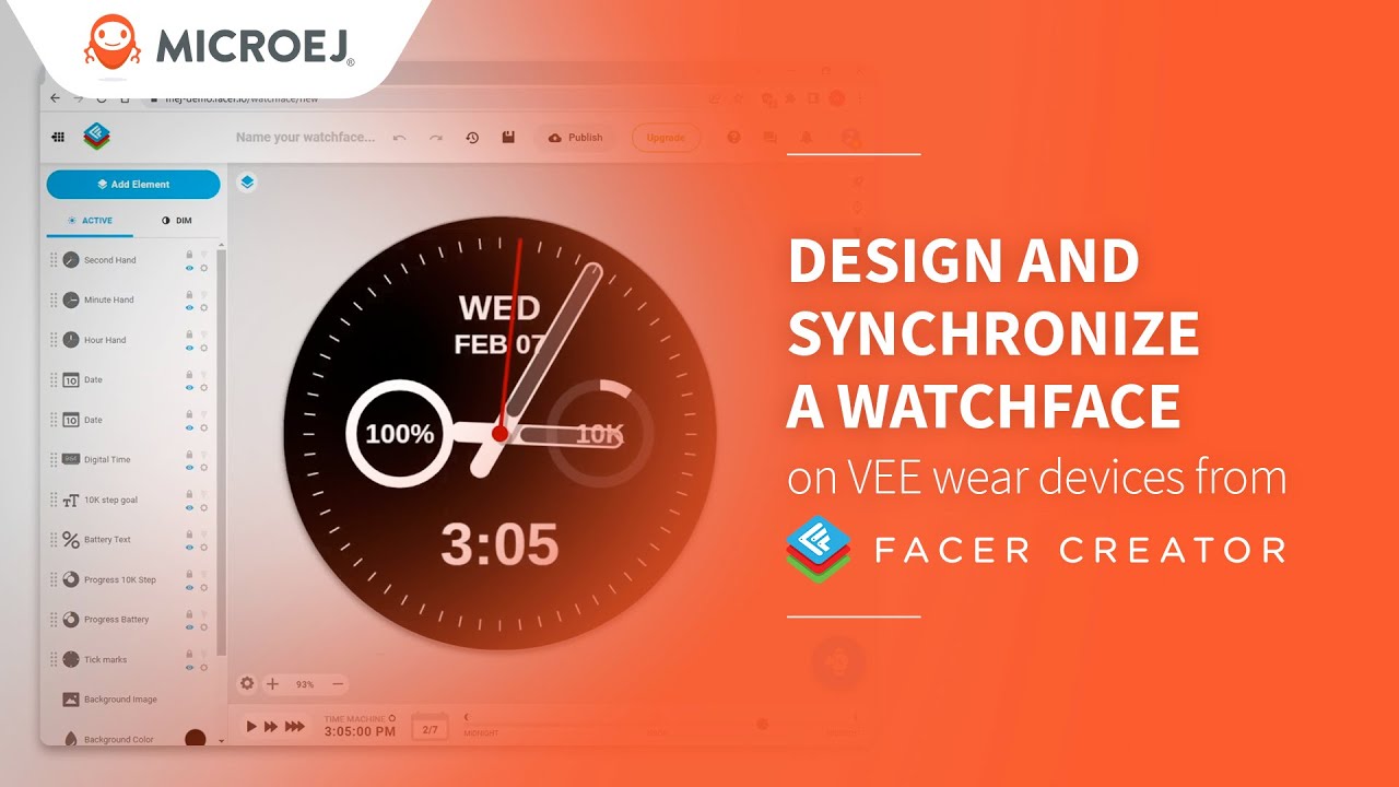 How to Design & Sync Watch Faces on a VEE Wear Smartwatch with Facer Creator