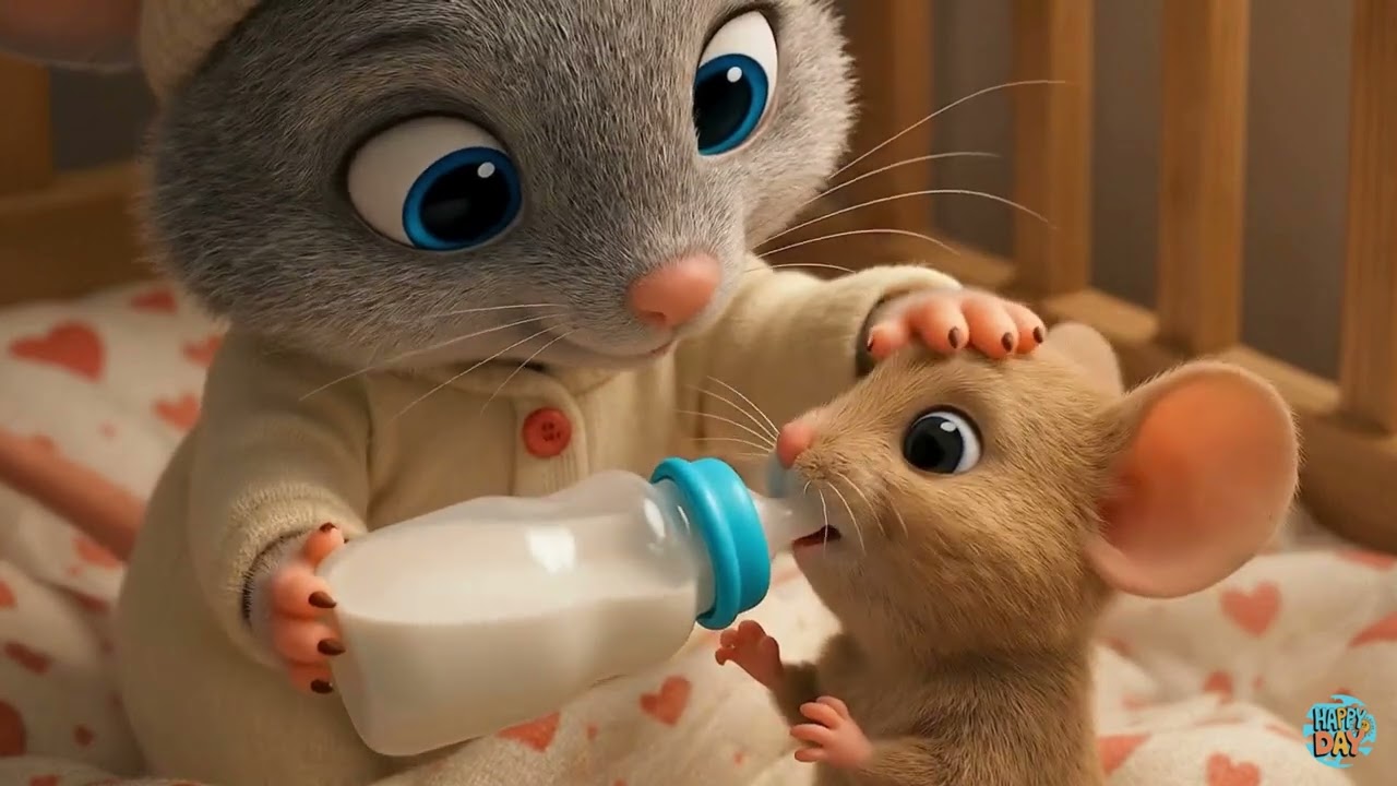 1000 Einschlaf-Versuche später… Babymaus immer noch wach! 🐭💤“   #SleepyBaby #BedtimeStory #SoCute