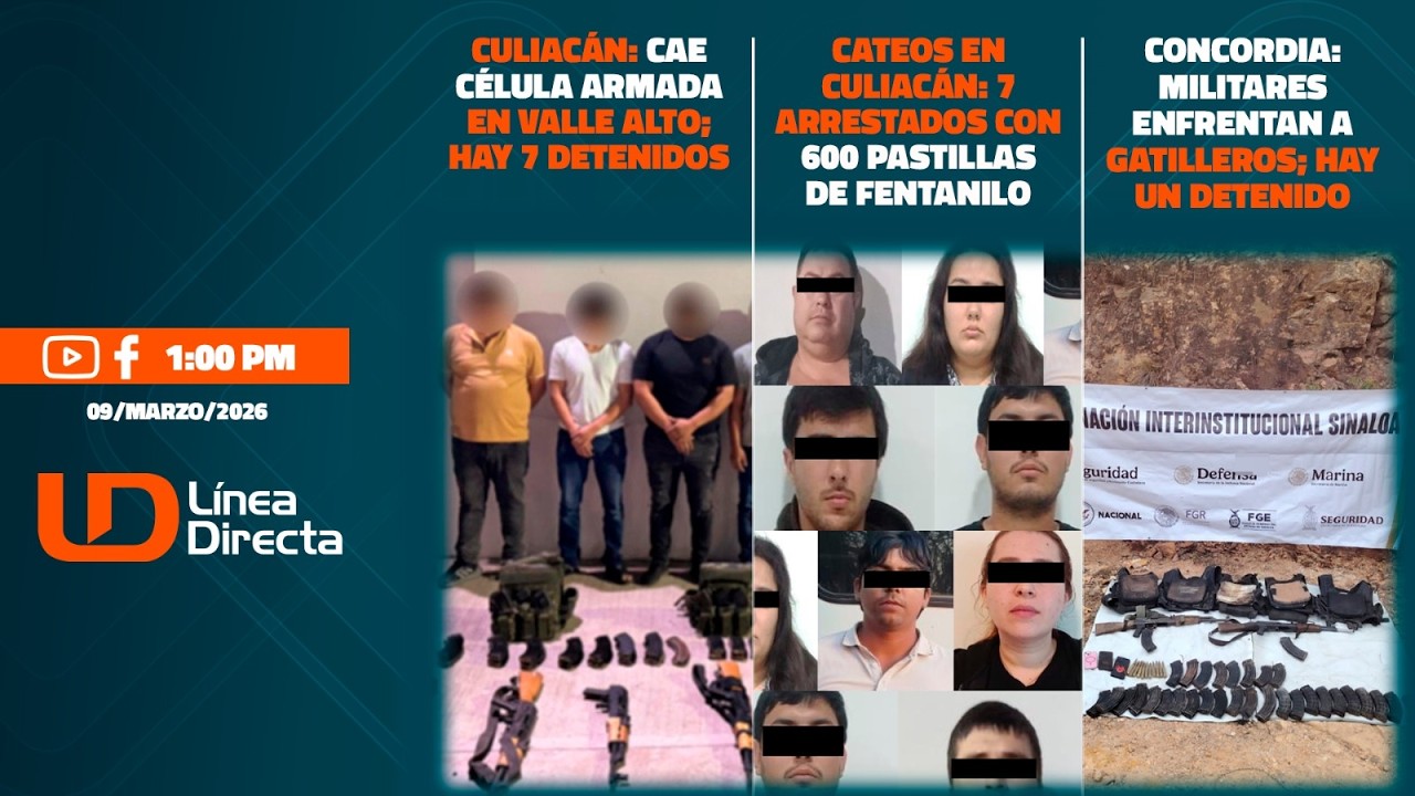 Culiacán: cae célula armada en Valle Alto; hay 7 detenidos