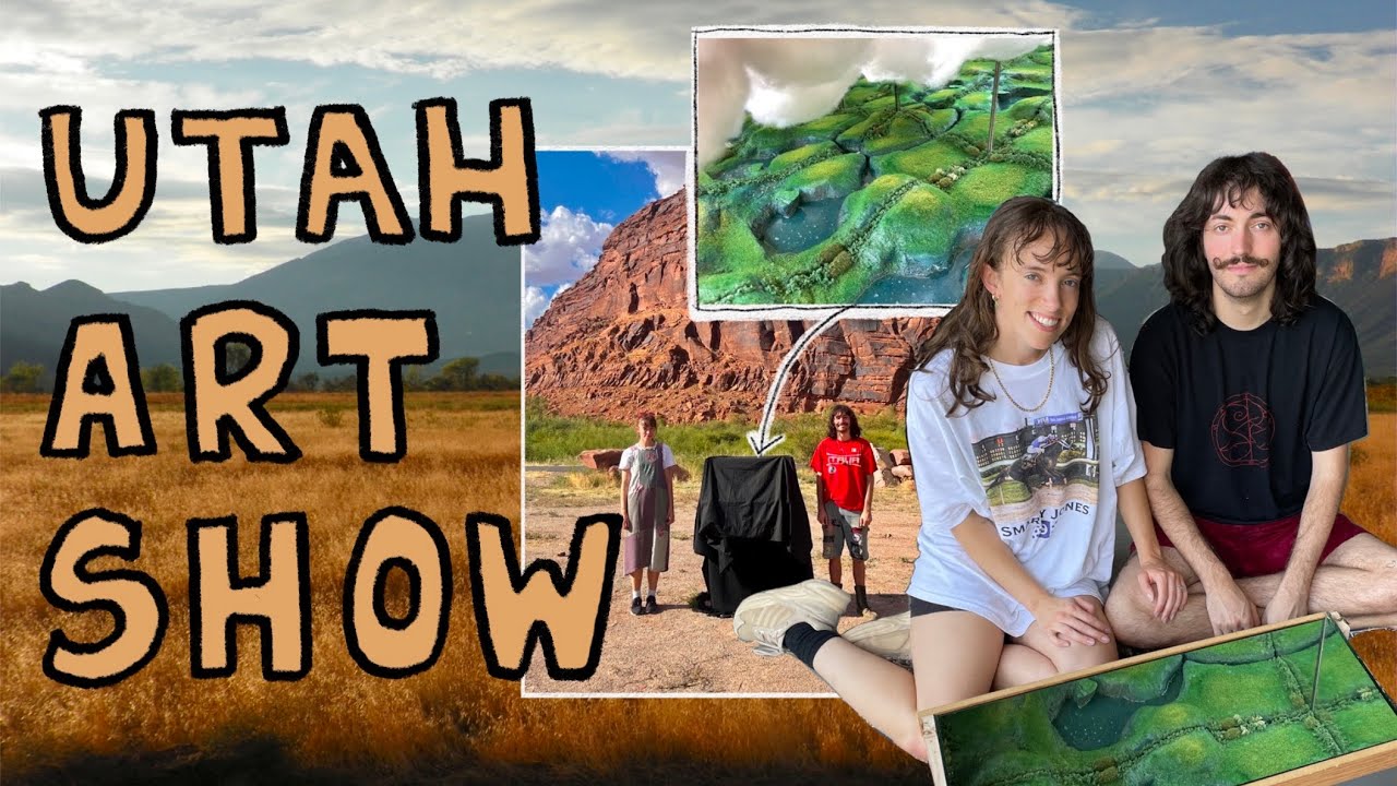 My most CHALLENGING art show so far! (From creating the piece to traveling 1600 miles away...)