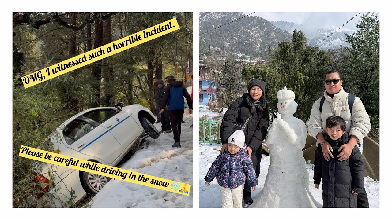 Went to see the snow but ended up witnessing such a horrible incident || Snow after 8 years in Dhasa