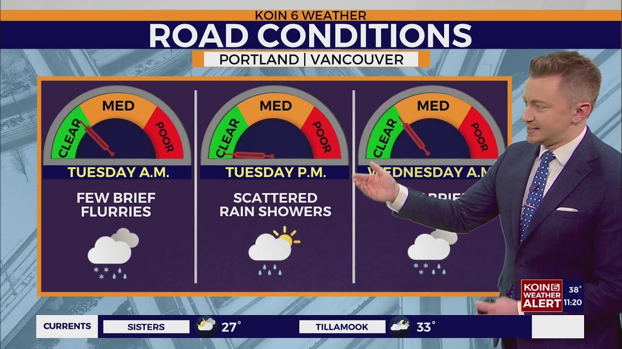 Forecast: Portland's snow shower threat remains