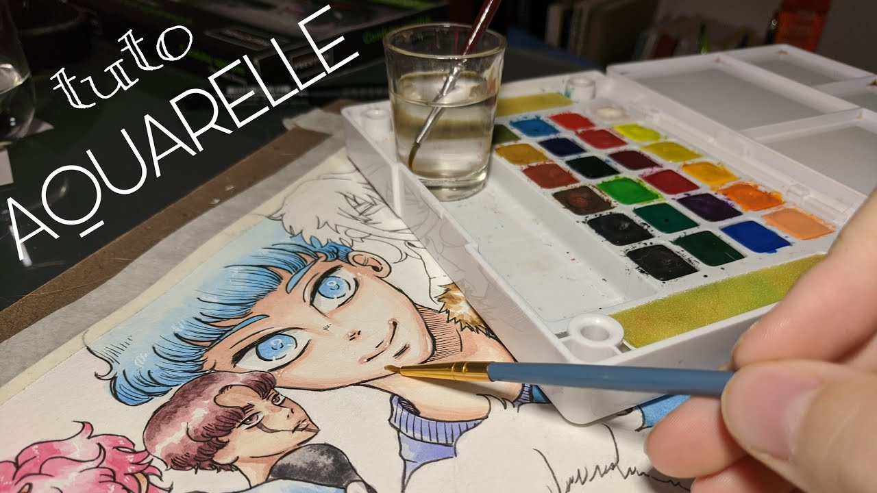 //TUTO// Comment colorier &agrave; l'aquarelle !