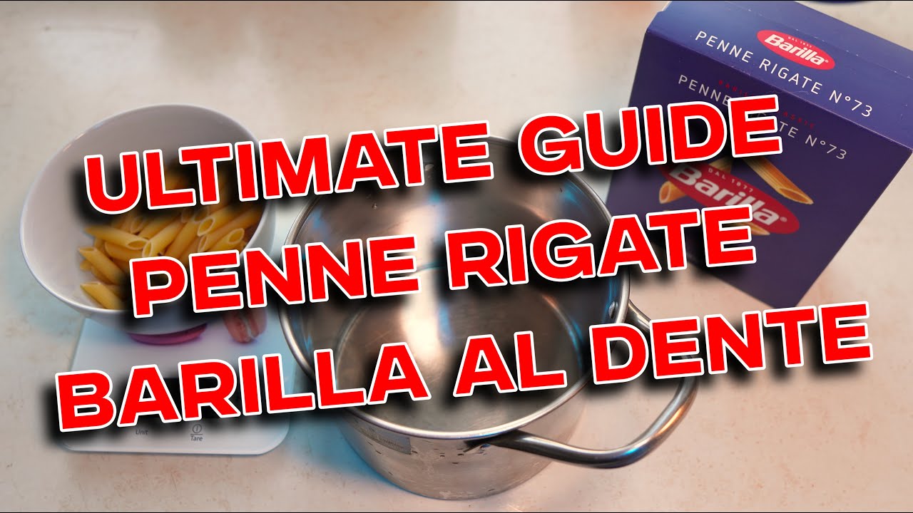 How to cook pasta - how to make pasta - Penne Rigate Al Dente №73 by Barilla - how do you make pasta