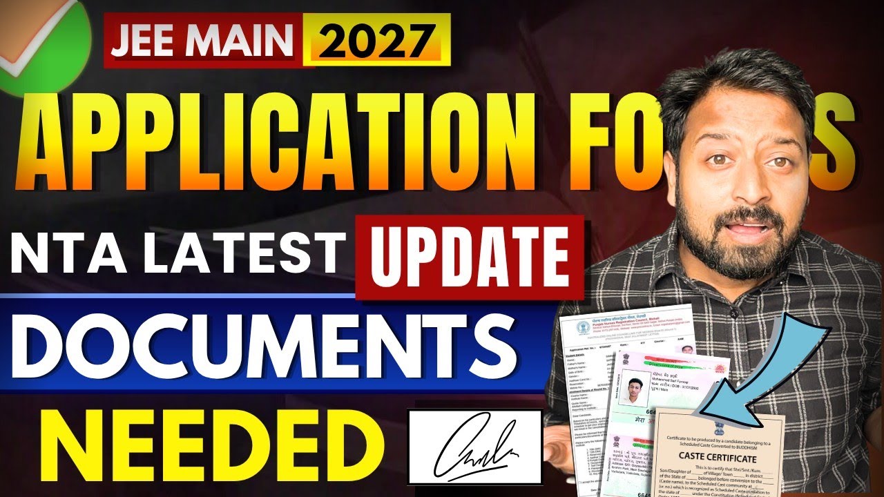 JEE Main 2027: Обновление от NTA😱 Чек-лист документов ✅ для регистрации на JEE Main 2027 | Сертиф...