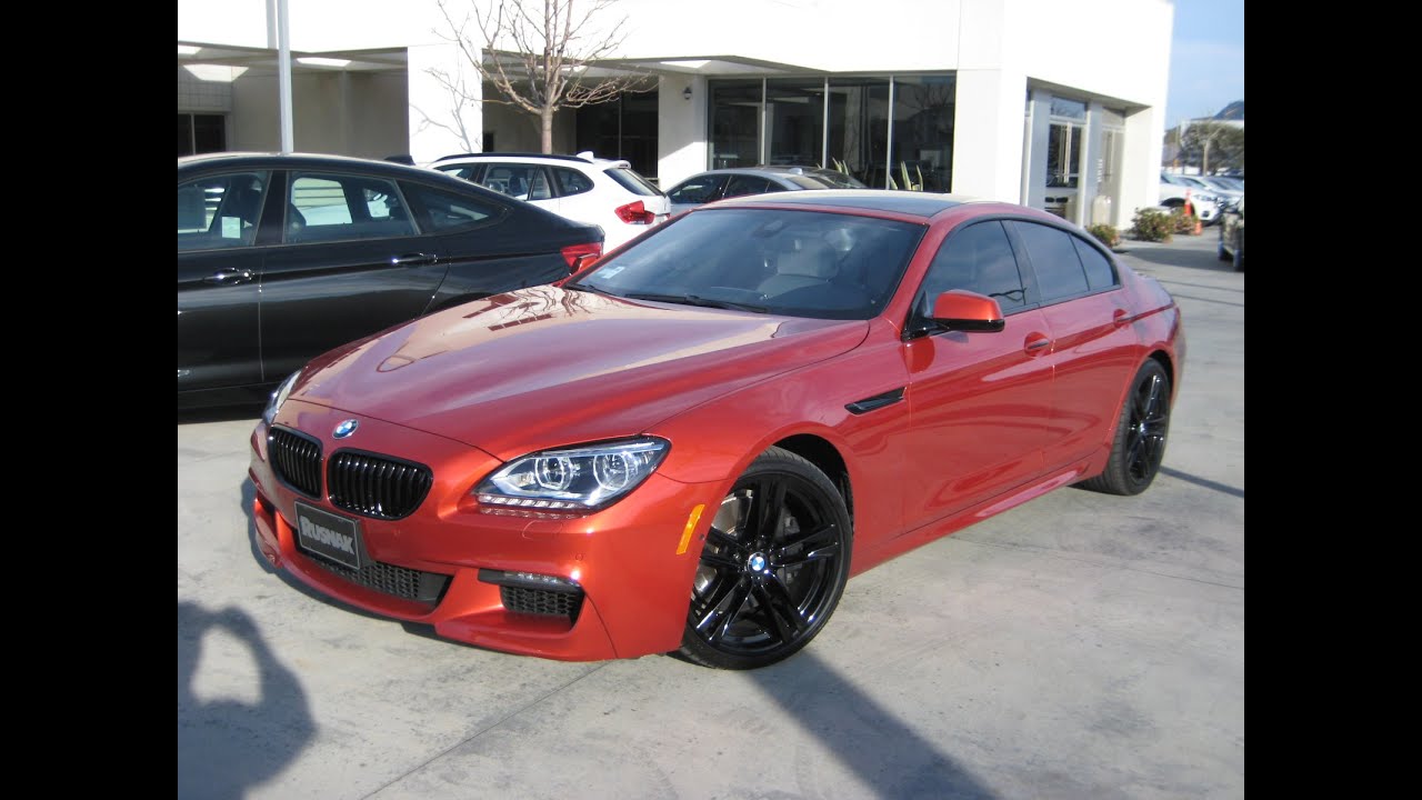 BMW 650i Gran Coupe Sakhir Orange / Opal white Leather w/ Orange Piping! Full Review