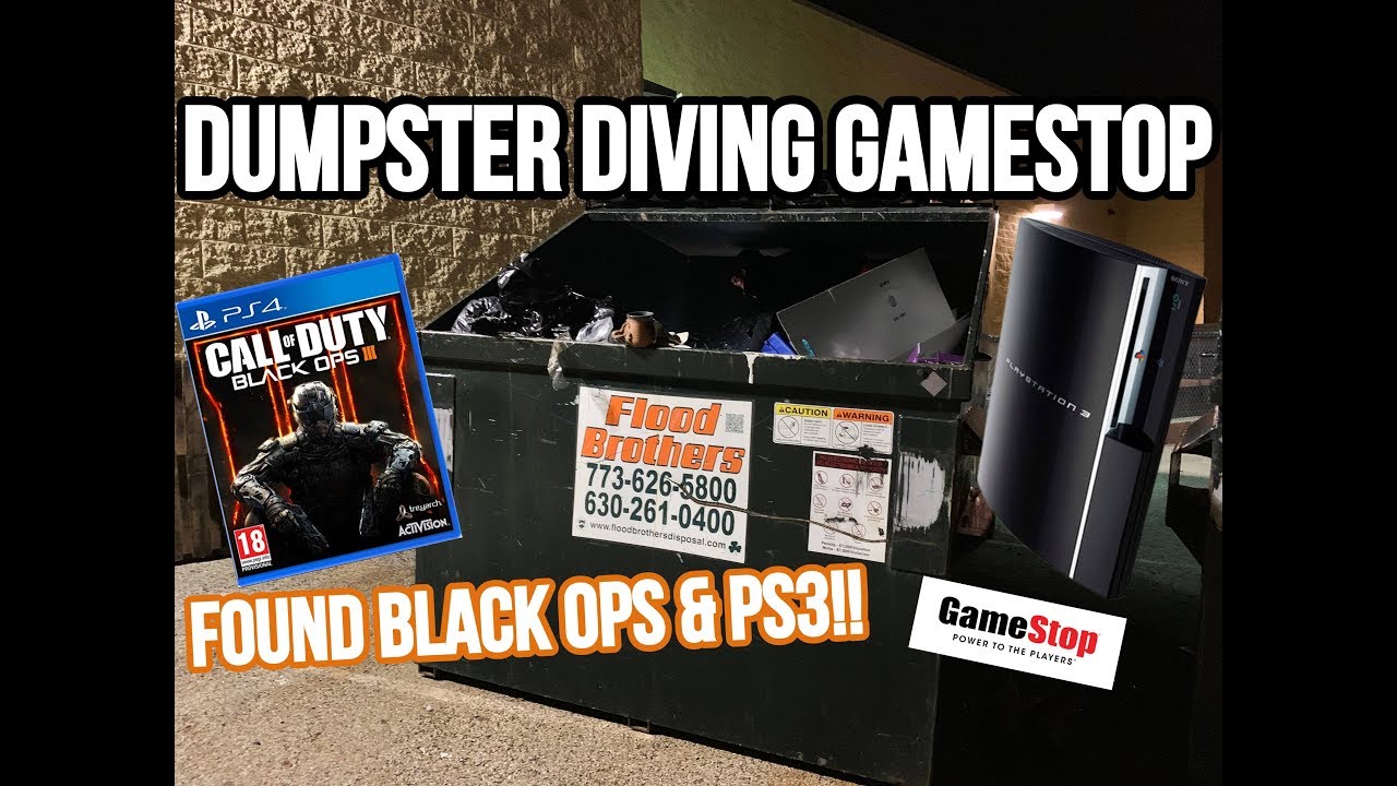 Поиски в мусорном контейнере GameStop!! Нашли Black Ops III и совершенно новую PlayStation 3!!