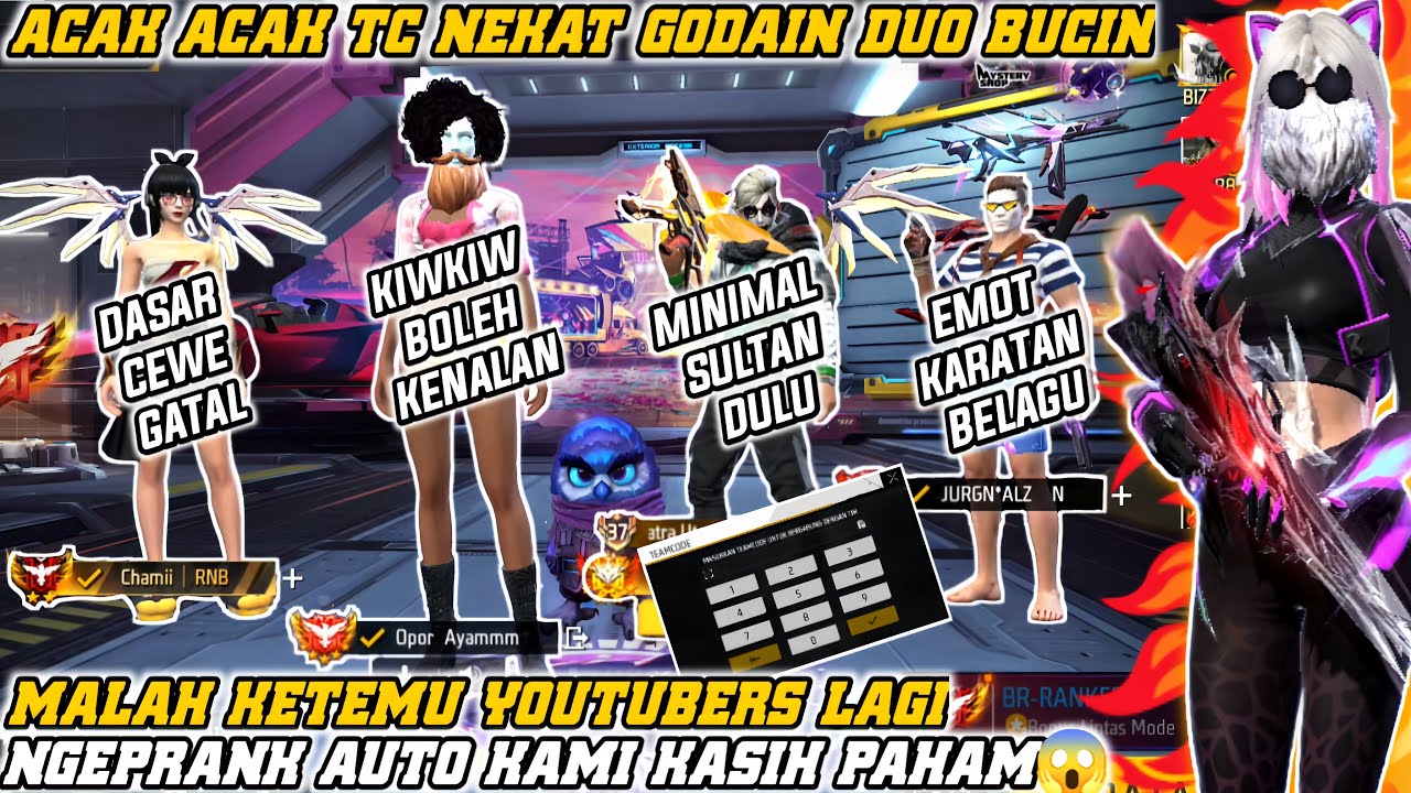 PRANK ACAK TC NEKAT GODAIN DUO BUCIN MALAH KETEMU YOUTUBERS LAGI NGEPRANK!! AUTO KAMI KASIH PAHAM😱