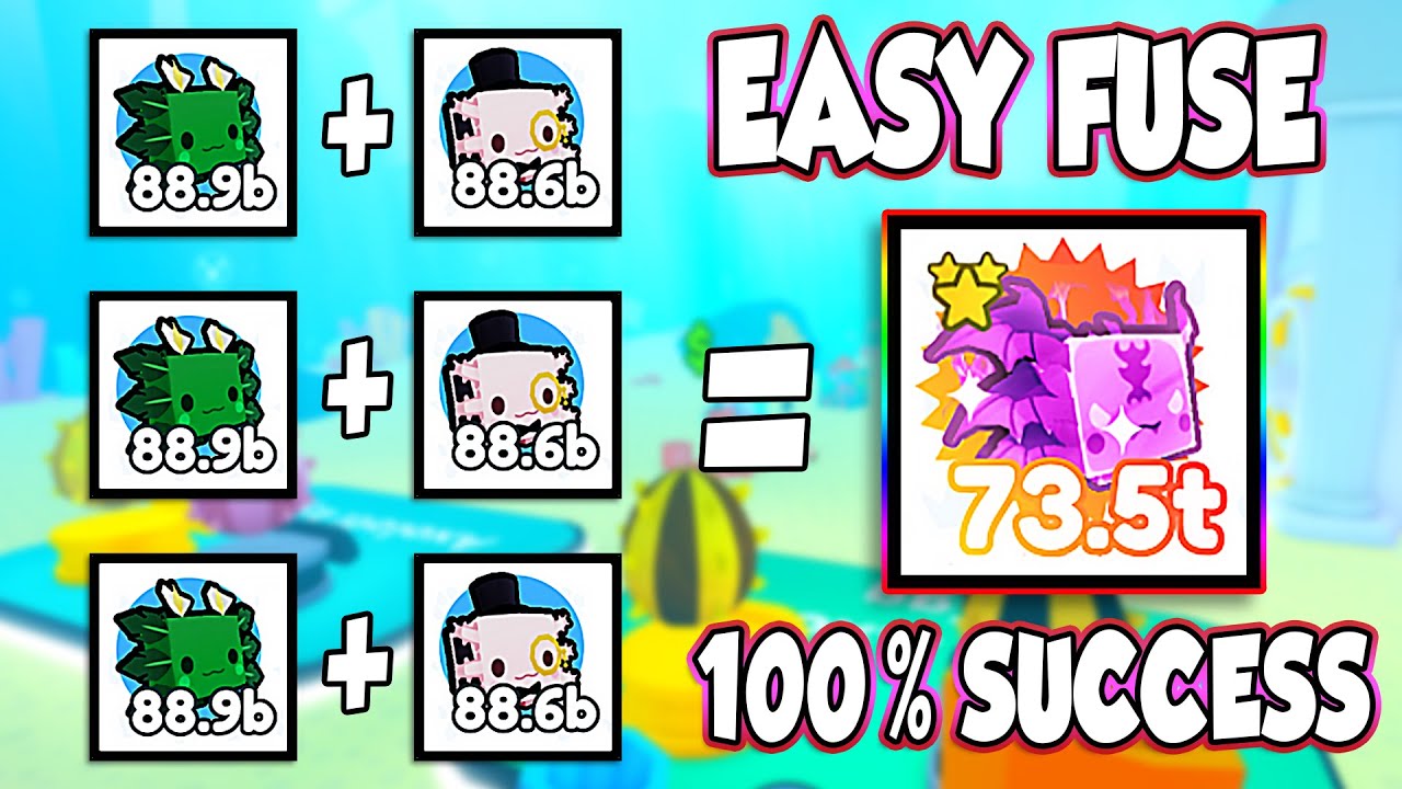 NEW Fusing Combinations for New Ocean world Pets - New Axolotl pet Simulator X