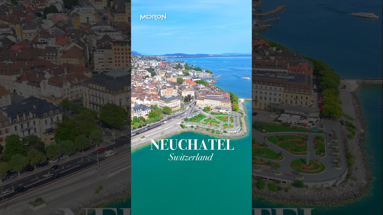 📍Neuch&acirc;tel, Switzerland #mdron #travel #swiss2025