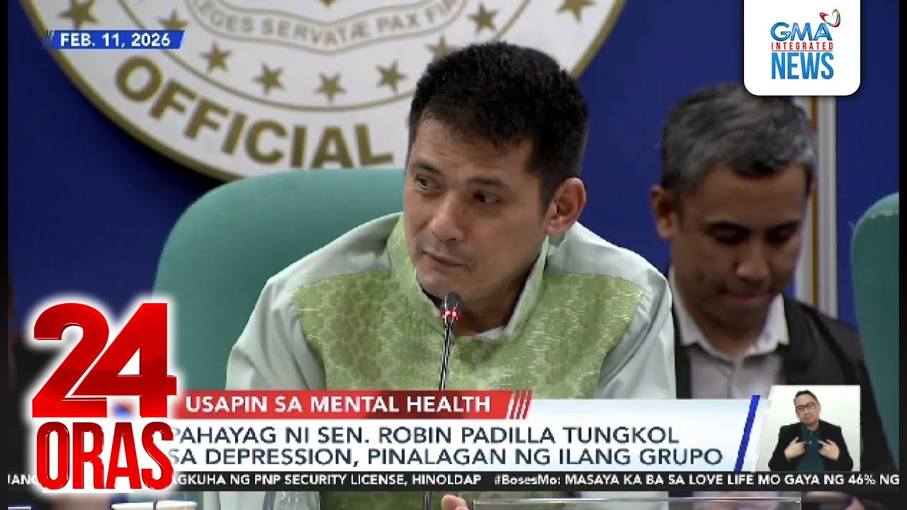 Pahayag ni Sen. Robin Padilla tungkol sa depression, pinalagan ng ilang grupo | 24 Oras