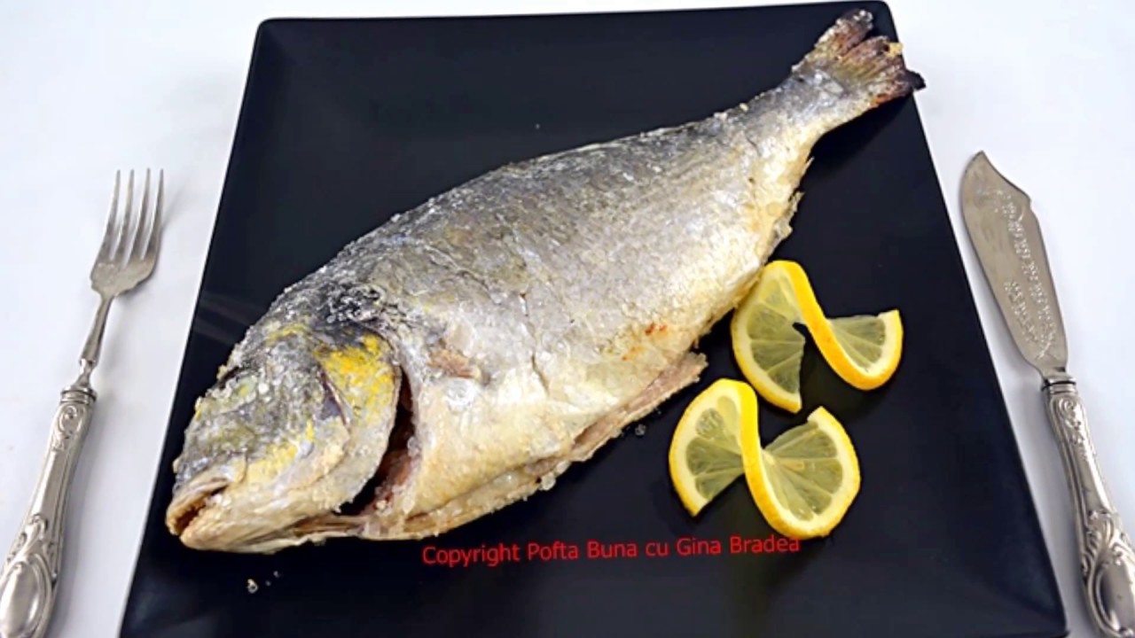 DORADA pe sare, la cuptor