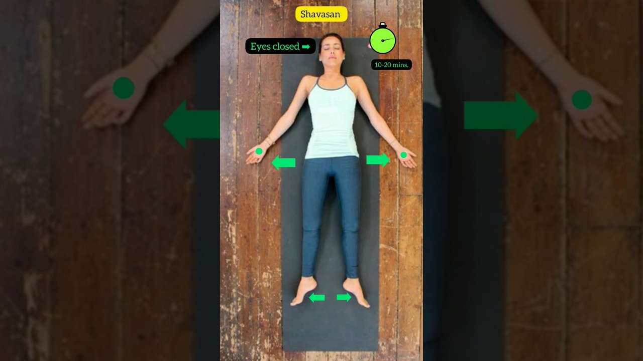 right way to do shavasana #yoga #relaxing #shavasana #youtubeshorts