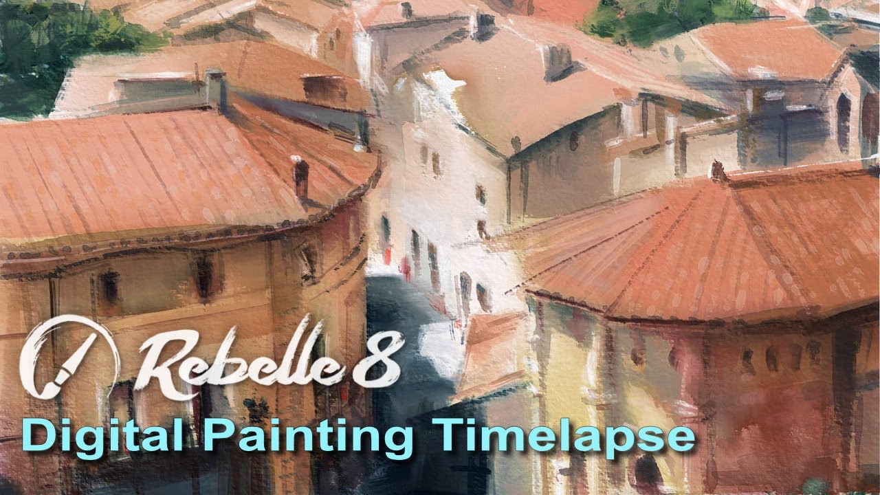 rebelle8 landscape timelapse