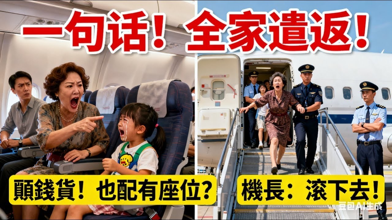 “女孩就不配坐窗邊！” 中國大媽為“金孫”在美國航班上撒潑，竟想把女孩拽離座位！機長怒了：“這裡是美國！”，一句話讓她全家被控聯邦重罪，終身禁飛！