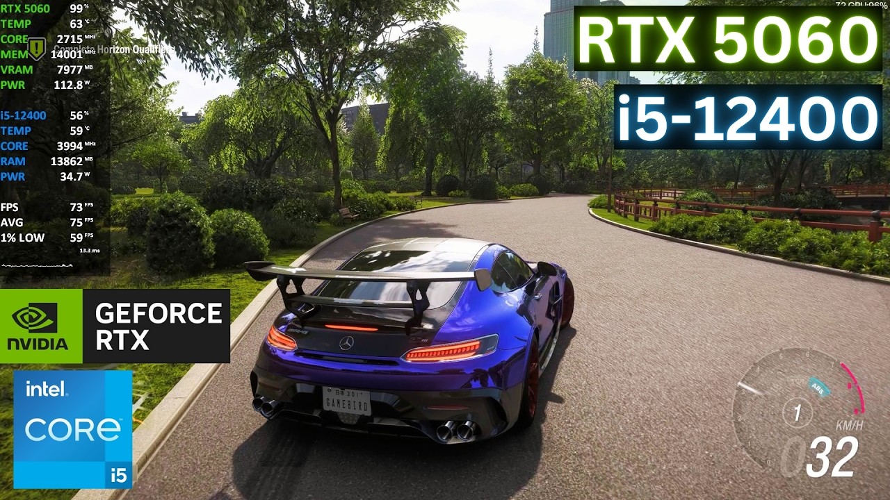 Forza Horizon 6 | RTX 5060 + i5 12400 | 1080p | Extreme Settings