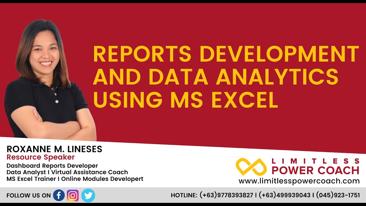 Reports Development & Data Analytics using MS Excel Full Course Teaser for Digital Product 07.11.20