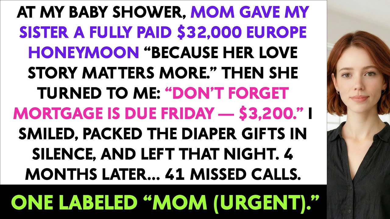 At My Baby Shower, Mom Gave My Sister A Fully Paid $32,000 Europe Honeymoon “Because Her Love Story
