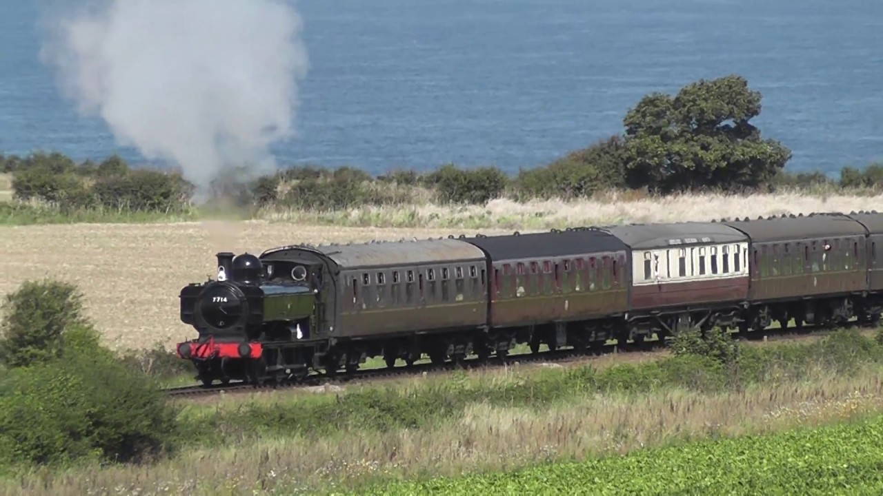GWR 7714 heads for Holt. 2/9/17
