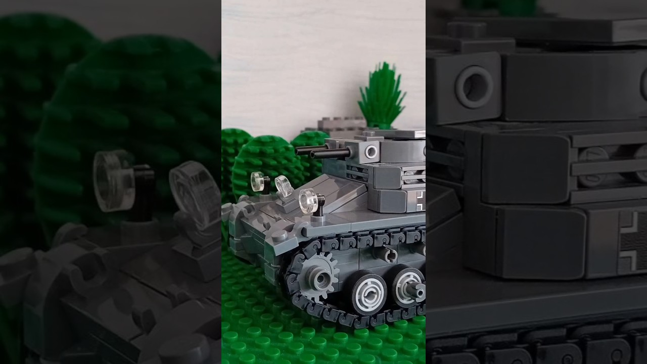 Lego WW2 Stopmotion French army 1940 against a Panzer 1 #brickarms #brickmania #legomilitary #ww2